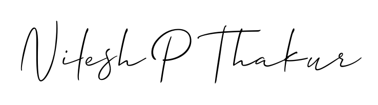 Design your own signature with our free online signature maker. With this signature software, you can create a handwritten (Allison_Script) signature for name Nilesh P Thakur. Nilesh P Thakur signature style 2 images and pictures png
