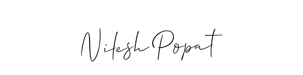 Also You can easily find your signature by using the search form. We will create Nilesh Popat name handwritten signature images for you free of cost using Allison_Script sign style. Nilesh Popat signature style 2 images and pictures png