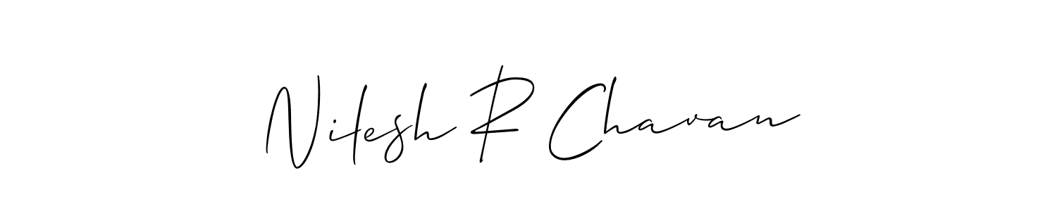 Also You can easily find your signature by using the search form. We will create Nilesh R Chavan name handwritten signature images for you free of cost using Allison_Script sign style. Nilesh R Chavan signature style 2 images and pictures png