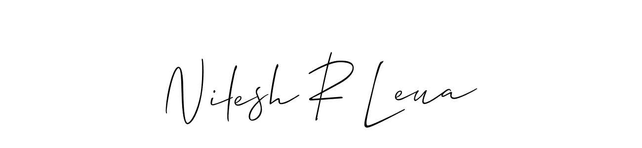 Here are the top 10 professional signature styles for the name Nilesh R Leua. These are the best autograph styles you can use for your name. Nilesh R Leua signature style 2 images and pictures png