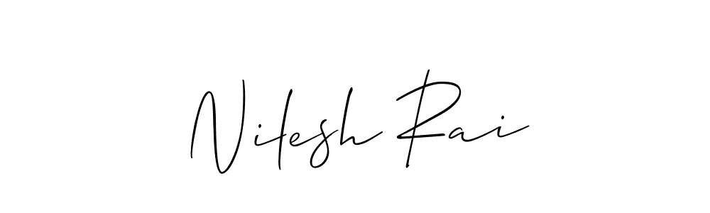 The best way (Allison_Script) to make a short signature is to pick only two or three words in your name. The name Nilesh Rai include a total of six letters. For converting this name. Nilesh Rai signature style 2 images and pictures png