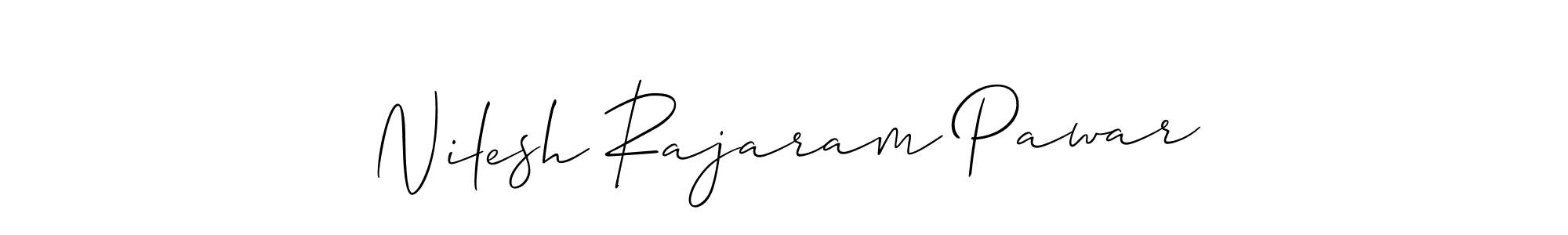 Allison_Script is a professional signature style that is perfect for those who want to add a touch of class to their signature. It is also a great choice for those who want to make their signature more unique. Get Nilesh Rajaram Pawar name to fancy signature for free. Nilesh Rajaram Pawar signature style 2 images and pictures png