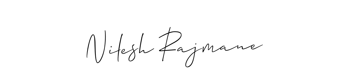 It looks lik you need a new signature style for name Nilesh Rajmane. Design unique handwritten (Allison_Script) signature with our free signature maker in just a few clicks. Nilesh Rajmane signature style 2 images and pictures png