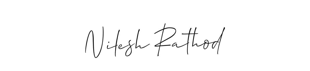 It looks lik you need a new signature style for name Nilesh Rathod. Design unique handwritten (Allison_Script) signature with our free signature maker in just a few clicks. Nilesh Rathod signature style 2 images and pictures png