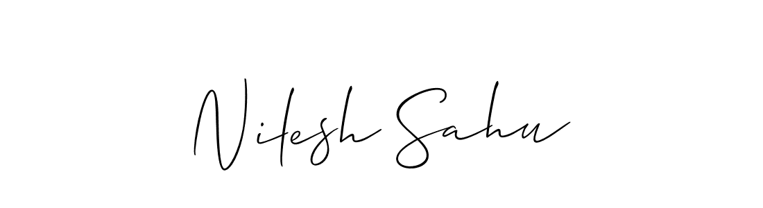 Best and Professional Signature Style for Nilesh Sahu. Allison_Script Best Signature Style Collection. Nilesh Sahu signature style 2 images and pictures png