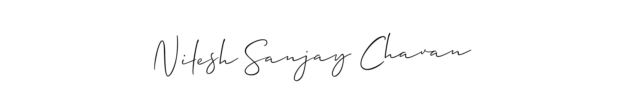 Best and Professional Signature Style for Nilesh Sanjay Chavan. Allison_Script Best Signature Style Collection. Nilesh Sanjay Chavan signature style 2 images and pictures png