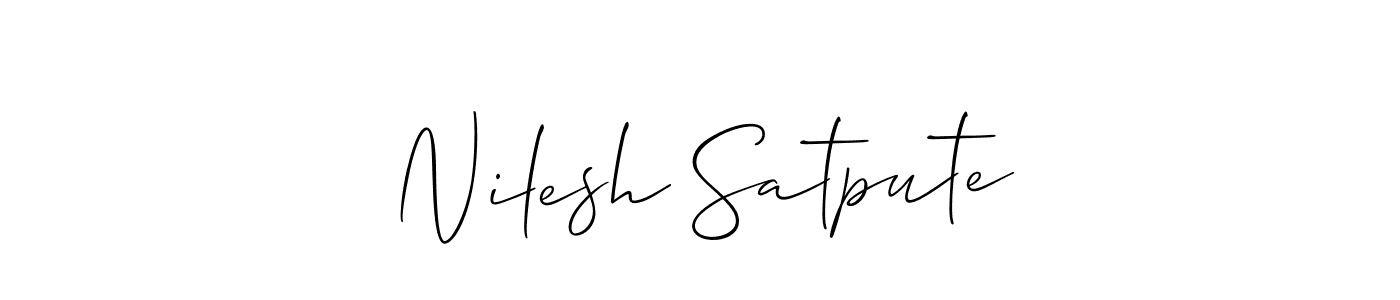 Here are the top 10 professional signature styles for the name Nilesh Satpute. These are the best autograph styles you can use for your name. Nilesh Satpute signature style 2 images and pictures png
