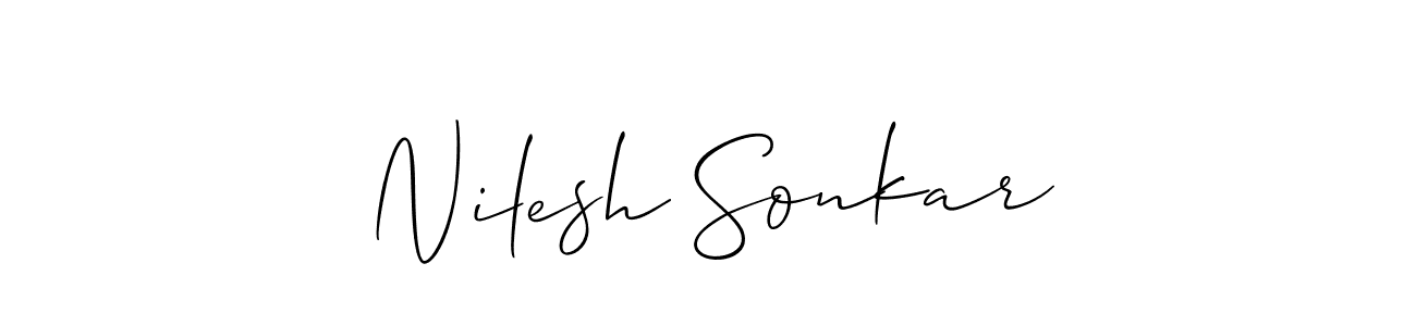 Best and Professional Signature Style for Nilesh Sonkar. Allison_Script Best Signature Style Collection. Nilesh Sonkar signature style 2 images and pictures png