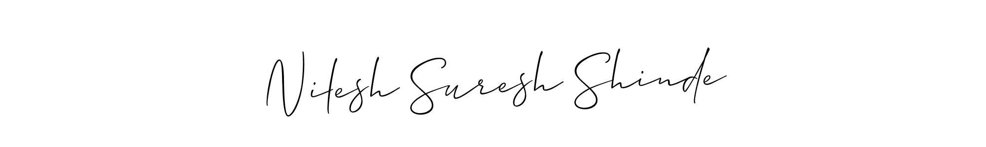 It looks lik you need a new signature style for name Nilesh Suresh Shinde. Design unique handwritten (Allison_Script) signature with our free signature maker in just a few clicks. Nilesh Suresh Shinde signature style 2 images and pictures png