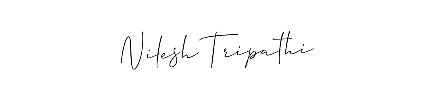 Make a short Nilesh Tripathi signature style. Manage your documents anywhere anytime using Allison_Script. Create and add eSignatures, submit forms, share and send files easily. Nilesh Tripathi signature style 2 images and pictures png