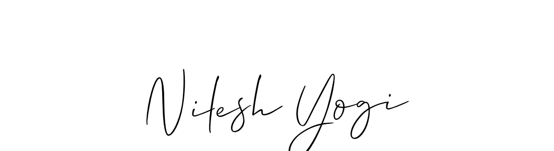 The best way (Allison_Script) to make a short signature is to pick only two or three words in your name. The name Nilesh Yogi include a total of six letters. For converting this name. Nilesh Yogi signature style 2 images and pictures png