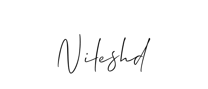 Similarly Allison_Script is the best handwritten signature design. Signature creator online .You can use it as an online autograph creator for name Nileshd. Nileshd signature style 2 images and pictures png
