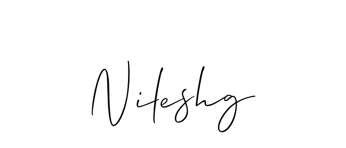 Best and Professional Signature Style for Nileshg. Allison_Script Best Signature Style Collection. Nileshg signature style 2 images and pictures png