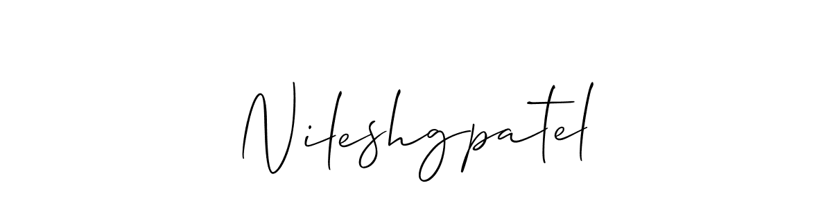 You should practise on your own different ways (Allison_Script) to write your name (Nileshgpatel) in signature. don't let someone else do it for you. Nileshgpatel signature style 2 images and pictures png