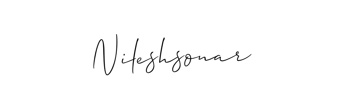 It looks lik you need a new signature style for name Nileshsonar. Design unique handwritten (Allison_Script) signature with our free signature maker in just a few clicks. Nileshsonar signature style 2 images and pictures png