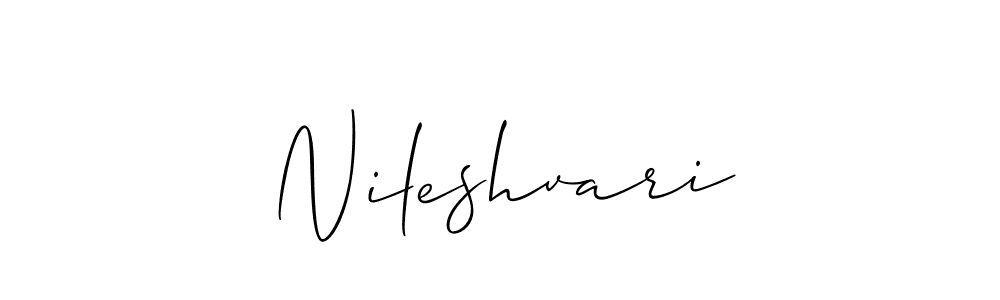 Best and Professional Signature Style for Nileshvari. Allison_Script Best Signature Style Collection. Nileshvari signature style 2 images and pictures png