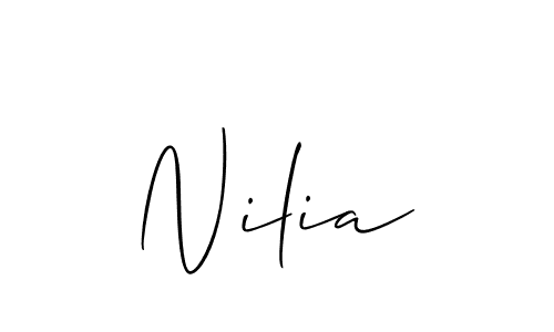 Also You can easily find your signature by using the search form. We will create Nilia name handwritten signature images for you free of cost using Allison_Script sign style. Nilia signature style 2 images and pictures png