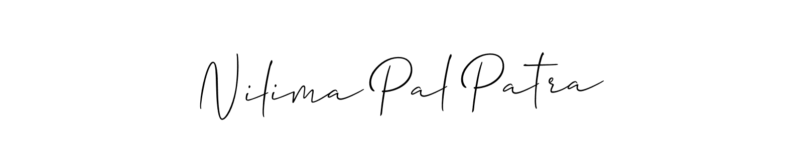 How to make Nilima Pal Patra name signature. Use Allison_Script style for creating short signs online. This is the latest handwritten sign. Nilima Pal Patra signature style 2 images and pictures png