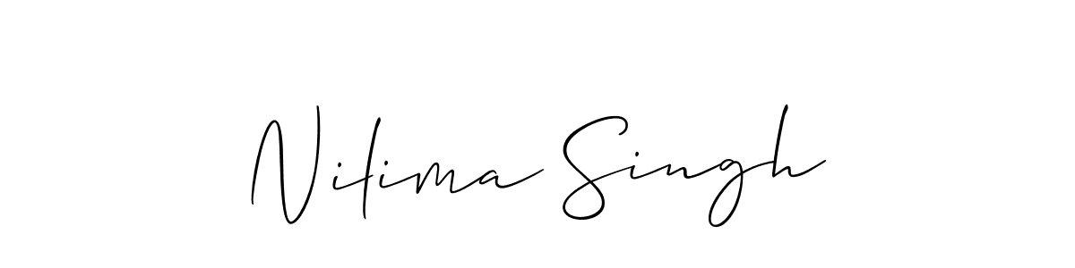How to Draw Nilima Singh signature style? Allison_Script is a latest design signature styles for name Nilima Singh. Nilima Singh signature style 2 images and pictures png