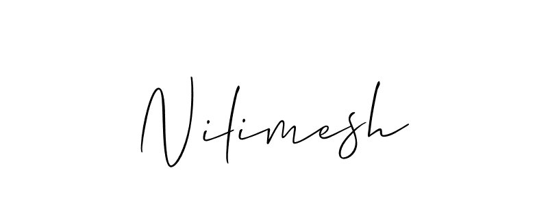 Nilimesh stylish signature style. Best Handwritten Sign (Allison_Script) for my name. Handwritten Signature Collection Ideas for my name Nilimesh. Nilimesh signature style 2 images and pictures png