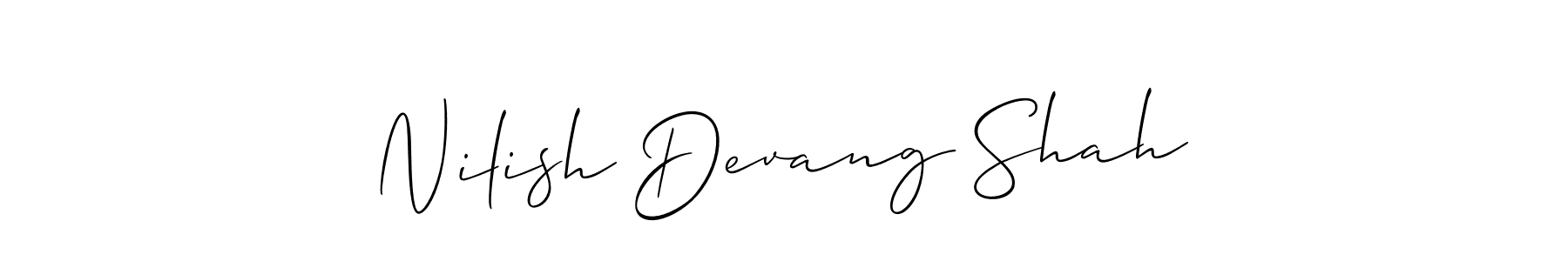 See photos of Nilish Devang Shah official signature by Spectra . Check more albums & portfolios. Read reviews & check more about Allison_Script font. Nilish Devang Shah signature style 2 images and pictures png