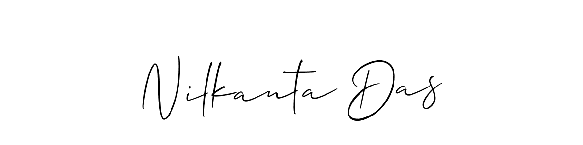 Make a beautiful signature design for name Nilkanta Das. With this signature (Allison_Script) style, you can create a handwritten signature for free. Nilkanta Das signature style 2 images and pictures png