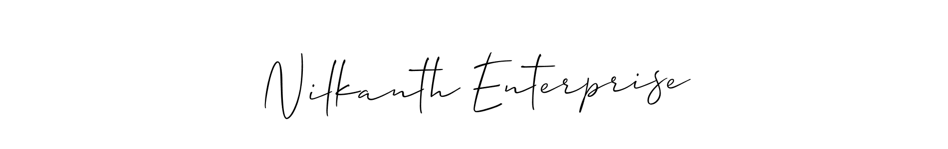 It looks lik you need a new signature style for name Nilkanth Enterprise. Design unique handwritten (Allison_Script) signature with our free signature maker in just a few clicks. Nilkanth Enterprise signature style 2 images and pictures png