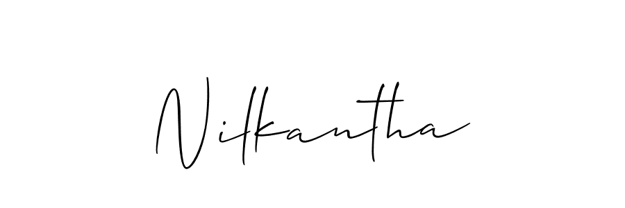How to make Nilkantha signature? Allison_Script is a professional autograph style. Create handwritten signature for Nilkantha name. Nilkantha signature style 2 images and pictures png
