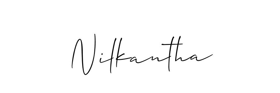 How to make Nilkantha signature? Allison_Script is a professional autograph style. Create handwritten signature for Nilkantha name. Nilkantha signature style 2 images and pictures png