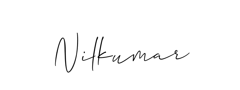 if you are searching for the best signature style for your name Nilkumar. so please give up your signature search. here we have designed multiple signature styles  using Allison_Script. Nilkumar signature style 2 images and pictures png