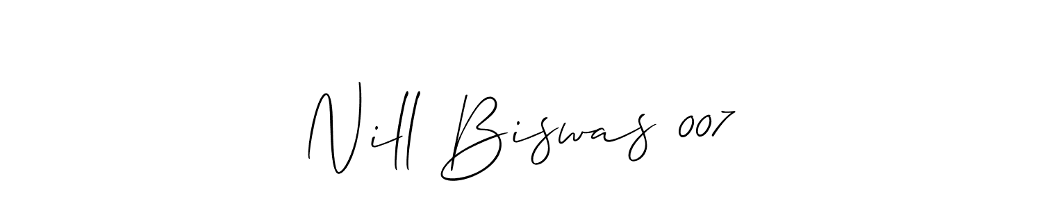 Make a beautiful signature design for name Nill Biswas 007. Use this online signature maker to create a handwritten signature for free. Nill Biswas 007 signature style 2 images and pictures png