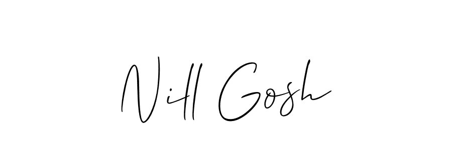 Here are the top 10 professional signature styles for the name Nill Gosh. These are the best autograph styles you can use for your name. Nill Gosh signature style 2 images and pictures png