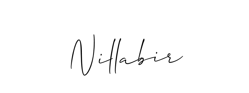 Nillabir stylish signature style. Best Handwritten Sign (Allison_Script) for my name. Handwritten Signature Collection Ideas for my name Nillabir. Nillabir signature style 2 images and pictures png