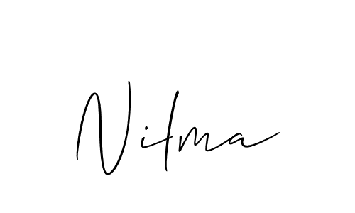 Best and Professional Signature Style for Nilma. Allison_Script Best Signature Style Collection. Nilma signature style 2 images and pictures png