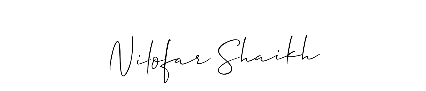 Here are the top 10 professional signature styles for the name Nilofar Shaikh. These are the best autograph styles you can use for your name. Nilofar Shaikh signature style 2 images and pictures png
