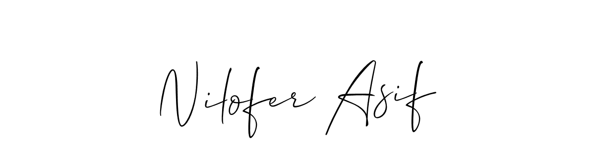 You can use this online signature creator to create a handwritten signature for the name Nilofer Asif. This is the best online autograph maker. Nilofer Asif signature style 2 images and pictures png