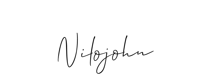 It looks lik you need a new signature style for name Nilojohn. Design unique handwritten (Allison_Script) signature with our free signature maker in just a few clicks. Nilojohn signature style 2 images and pictures png