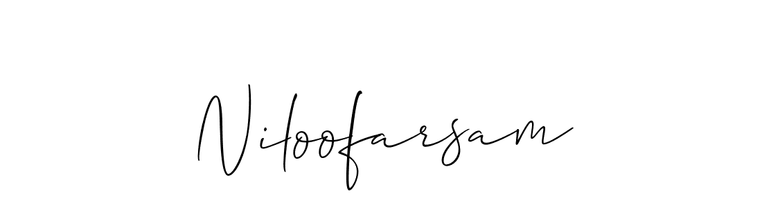 This is the best signature style for the Niloofarsam name. Also you like these signature font (Allison_Script). Mix name signature. Niloofarsam signature style 2 images and pictures png