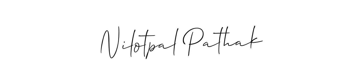 Best and Professional Signature Style for Nilotpal Pathak. Allison_Script Best Signature Style Collection. Nilotpal Pathak signature style 2 images and pictures png