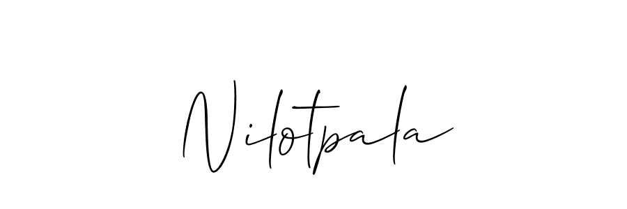 How to Draw Nilotpala signature style? Allison_Script is a latest design signature styles for name Nilotpala. Nilotpala signature style 2 images and pictures png