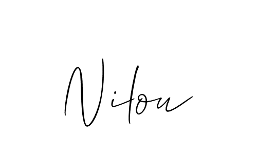 Once you've used our free online signature maker to create your best signature Allison_Script style, it's time to enjoy all of the benefits that Nilou name signing documents. Nilou signature style 2 images and pictures png