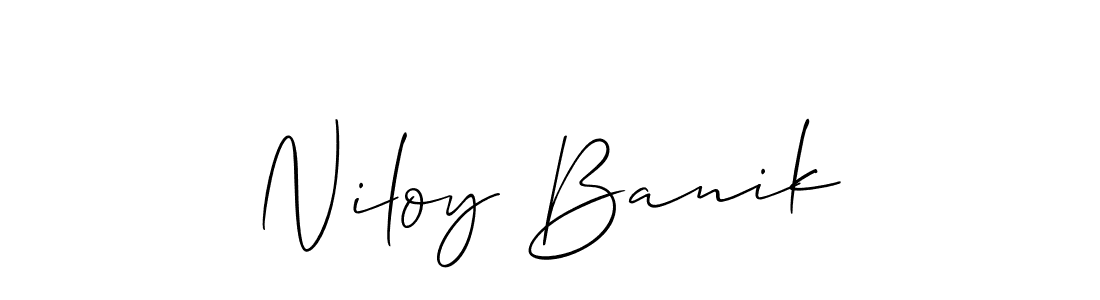 Best and Professional Signature Style for Niloy Banik. Allison_Script Best Signature Style Collection. Niloy Banik signature style 2 images and pictures png