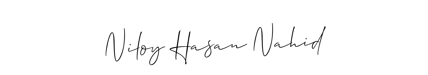 Once you've used our free online signature maker to create your best signature Allison_Script style, it's time to enjoy all of the benefits that Niloy Hasan Nahid name signing documents. Niloy Hasan Nahid signature style 2 images and pictures png
