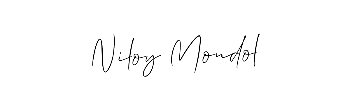 Design your own signature with our free online signature maker. With this signature software, you can create a handwritten (Allison_Script) signature for name Niloy Mondol. Niloy Mondol signature style 2 images and pictures png