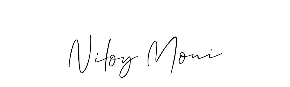 Best and Professional Signature Style for Niloy Moni. Allison_Script Best Signature Style Collection. Niloy Moni signature style 2 images and pictures png