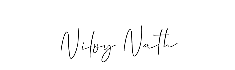 How to make Niloy Nath signature? Allison_Script is a professional autograph style. Create handwritten signature for Niloy Nath name. Niloy Nath signature style 2 images and pictures png