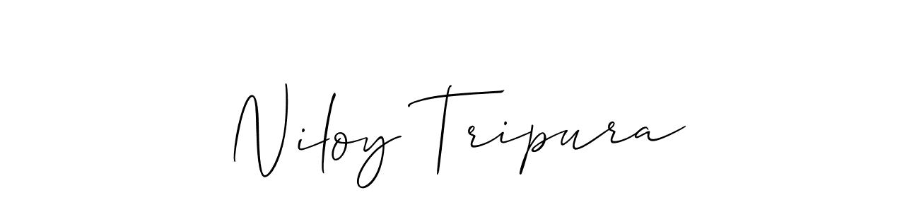 if you are searching for the best signature style for your name Niloy Tripura. so please give up your signature search. here we have designed multiple signature styles  using Allison_Script. Niloy Tripura signature style 2 images and pictures png