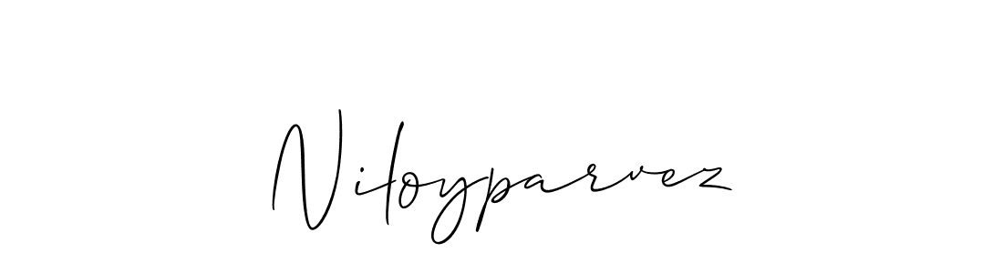 Design your own signature with our free online signature maker. With this signature software, you can create a handwritten (Allison_Script) signature for name Niloyparvez. Niloyparvez signature style 2 images and pictures png