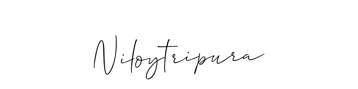 Make a beautiful signature design for name Niloytripura. With this signature (Allison_Script) style, you can create a handwritten signature for free. Niloytripura signature style 2 images and pictures png