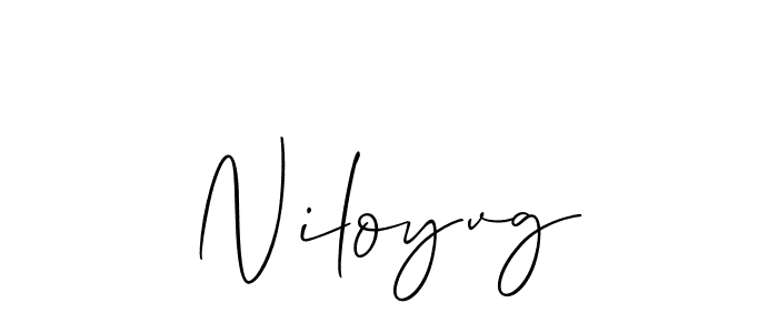 if you are searching for the best signature style for your name Niloyvg. so please give up your signature search. here we have designed multiple signature styles  using Allison_Script. Niloyvg signature style 2 images and pictures png